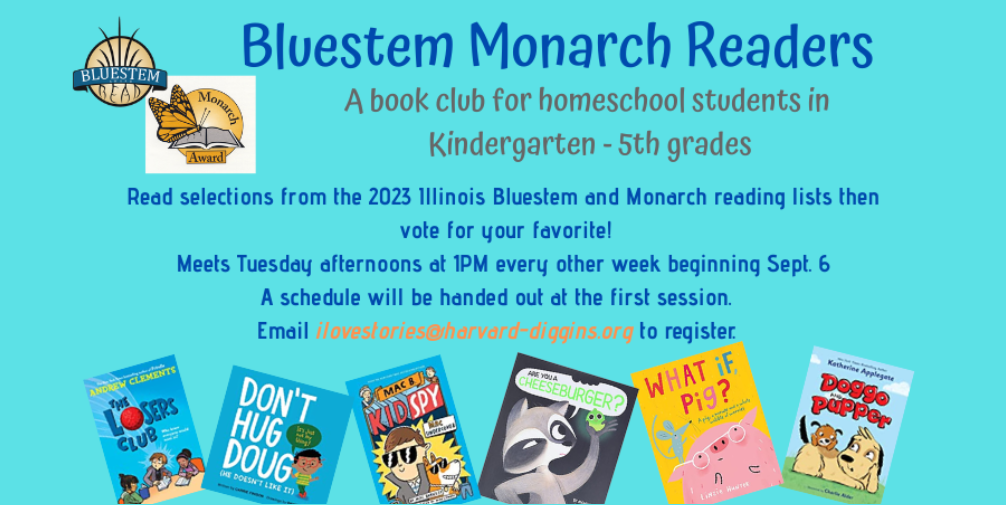 Bluestem Monarch Readers (Homeschool K5th Grades) Harvard Diggins